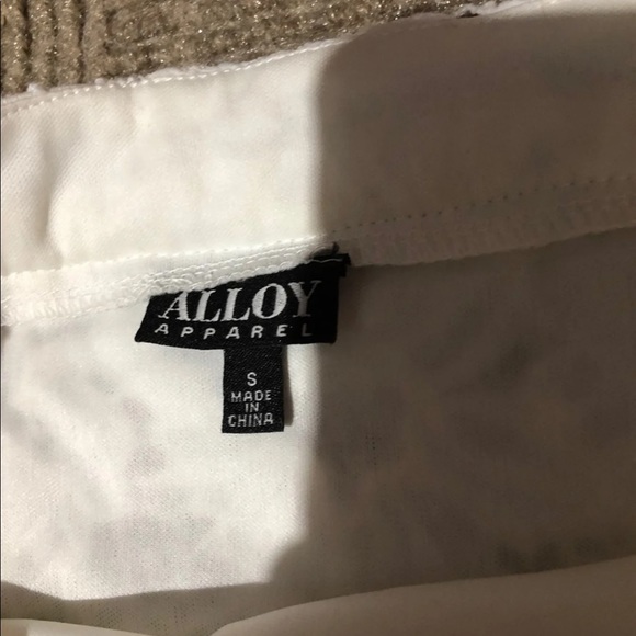 Alloy apparel white floral mini skirt - Picture 2 of 2